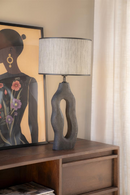 Black Organic-Shaped Base Table Lamp | By-Boo Shiboo | Dutchfurniture.com