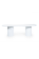 White Glass Organic Dining Table | By-Boo Seki | Dutchfurniture.com