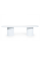 White Glass Organic Dining Table | By-Boo Seki | Dutchfurniture.com