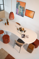 White Glass Organic Dining Table | By-Boo Seki | Dutchfurniture.com