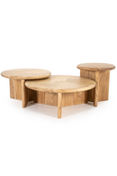 Round Wooden Coffee Table L | By-Boo Leoti | Dutchfurniture.com