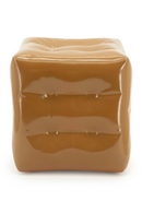 Glossy Crumpled Cube Stool | By-Boo Captives | Dutchfurniture.com