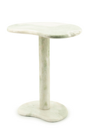 Marble Pedestal Side Table | By-Boo Rosso | Dutchfurniture.com