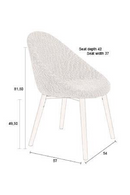 Bouclé Tub Dining Chair | Dutchbone Fenna | Dutchfurniture.com