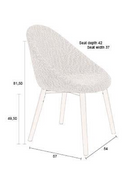 Bouclé Tub Dining Chair | Dutchbone Fenna | Dutchfurniture.com