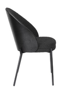 Black Bouclé Dining Chairs (2) | Dutchbone Rodin | Dutchfurniture.com