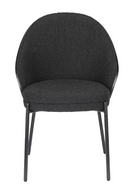 Black Bouclé Dining Chairs (2) | Dutchbone Rodin | Dutchfurniture.com