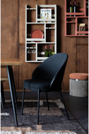 Black Bouclé Dining Chairs (2) | Dutchbone Rodin | Dutchfurniture.com