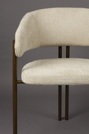 Bouclé Curved Dining Chairs (2) | Dutchbone Naida| Dutchfurniture.com
