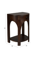 Semi-Circle 1-Drawer Side Table | Dutchbone Belvedere | Dutchfurniture.com