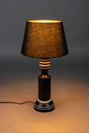 Black Linen Table Lamp | Dutchbone Virgil | Dutchfurniture.com
