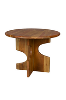 Notched Base Wooden Side Table | Dutchbone Morgan | Dutchfurniture.com