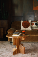 Notched Base Wooden Side Table | Dutchbone Morgan | Dutchfurniture.com