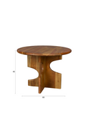 Notched Base Wooden Side Table | Dutchbone Morgan | Dutchfurniture.com