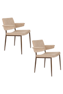 Curved Arm Dining Chair (2) | Dutchbone Portland | Dutchfurniture.com
