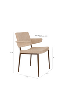 Curved Arm Dining Chair (2) | Dutchbone Portland | Dutchfurniture.com