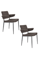 Curved Arm Dining Chair (2) | Dutchbone Portland | Dutchfurniture.com