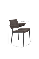 Curved Arm Dining Chair (2) | Dutchbone Portland | Dutchfurniture.com