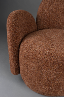 Melange Fabric Swivel Lounge Chair | Dutchone Rose | Dutchfurniture.com