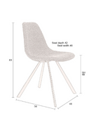Bouclé Bucket Dining Chair (2) | Dutchbone Franky | Dutchfurniture.com