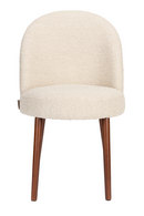 Bouclé Curved Dining Chair (2) | Dutchbone Barbara | Dutchfurniture.com