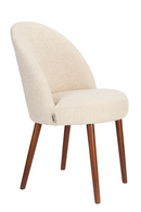 Bouclé Curved Dining Chair (2) | Dutchbone Barbara | Dutchfurniture.com