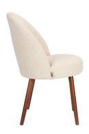 Bouclé Curved Dining Chair (2) | Dutchbone Barbara | Dutchfurniture.com