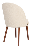 Bouclé Curved Dining Chair (2) | Dutchbone Barbara | Dutchfurniture.com