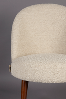 Bouclé Curved Dining Chair (2) | Dutchbone Barbara | Dutchfurniture.com