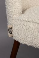 Bouclé Curved Dining Chair (2) | Dutchbone Barbara | Dutchfurniture.com