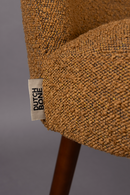 Bouclé Curved Dining Chair (2) | Dutchbone Barbara | Dutchfurniture.com