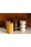 Fluted Cylindrical Stool | Dutchbone Camila | Dutchfurniture.com