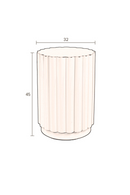 Fluted Cylindrical Stool | Dutchbone Camila | Dutchfurniture.com