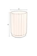 Fluted Cylindrical Stool | Dutchbone Camila | Dutchfurniture.com