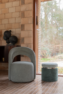 Bouclé Cylindrical Stool | Dutchbone Sen | Dutchfurniture.com