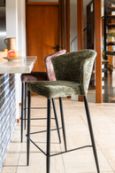 Upholstered Counter Stools (2) | Dutchbone Georgia | Dutchfurniture.com