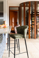 Upholstered Counter Stools (2) | Dutchbone Georgia | Dutchfurniture.com
