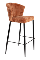 Upholstered Counter Stools (2) | Dutchbone Georgia | Dutchfurniture.com
