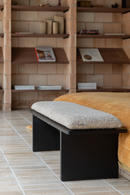 Brown Upholstered Bench | Dutchbone Shiho | Dutchfurniture.com