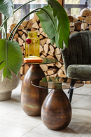 Brown Glass Side Table Set (2) | Dutchbone Selene | Dutchfurniture.com