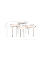Black Iron Side Table Set (3) | Dutchbone Phyllis | Dutchfurniture.com