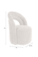 Bouclé Swivel Lounge Chair | Dutchbone Seina | Dutchfurniture.com
