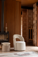 Bouclé Swivel Lounge Chair | Dutchbone Seina | Dutchfurniture.com