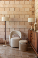 Bouclé Swivel Lounge Chair | Dutchbone Seina | Dutchfurniture.com