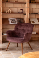 Velvet Vintage Style Lounge Chair | Dutchbone Lenn | Dutchfurniture.com