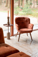 Velvet Vintage Style Lounge Chair | Dutchbone Lenn | Dutchfurniture.com