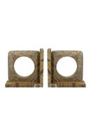 Brown Marble Book Ends (2) | Dutchbone Satpura | Dutchfurniture.com