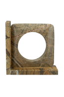 Brown Marble Book Ends (2) | Dutchbone Satpura | Dutchfurniture.com