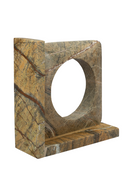 Brown Marble Book Ends (2) | Dutchbone Satpura | Dutchfurniture.com