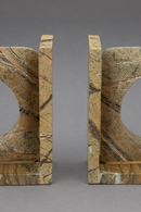 Brown Marble Book Ends (2) | Dutchbone Satpura | Dutchfurniture.com